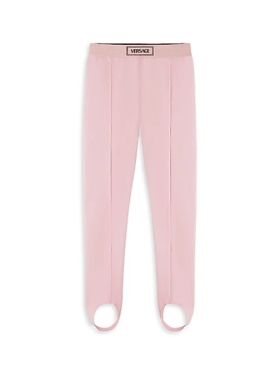 Little Girl's & Logo Jersey Leggings