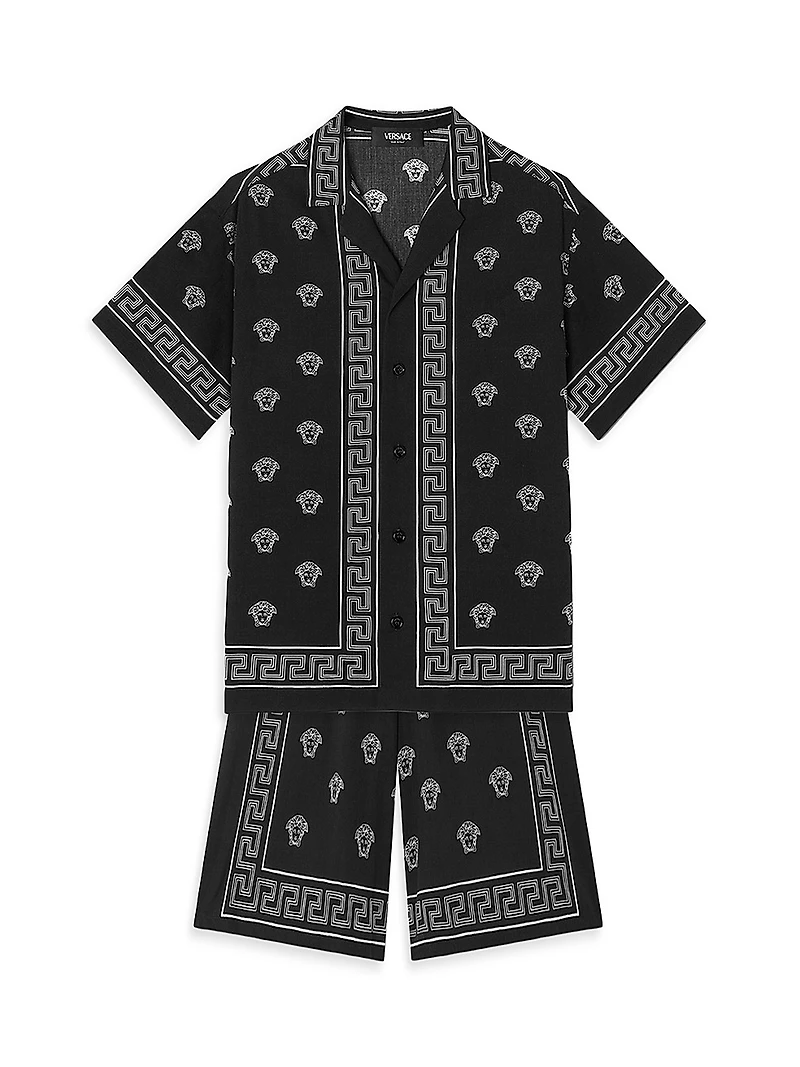 Little Boy's & Boy's Medusa Bandana Shorts