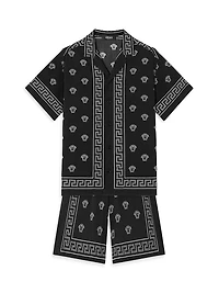 Little Boy's & Boy's Medusa Bandana Shorts