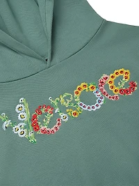 Baby Girl's, Little Girl's & Girl's Logo Flower Embroidered Fleece Sweatshirt
