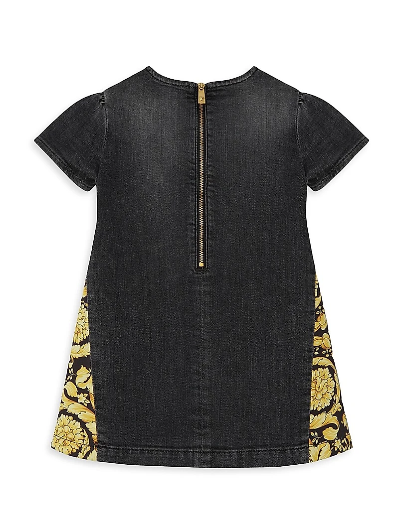 Baby Girl's & Little Barocco Denim Dress