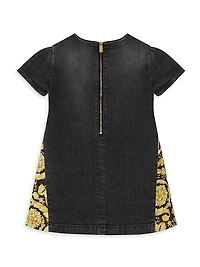 Baby Girl's & Little Barocco Denim Dress