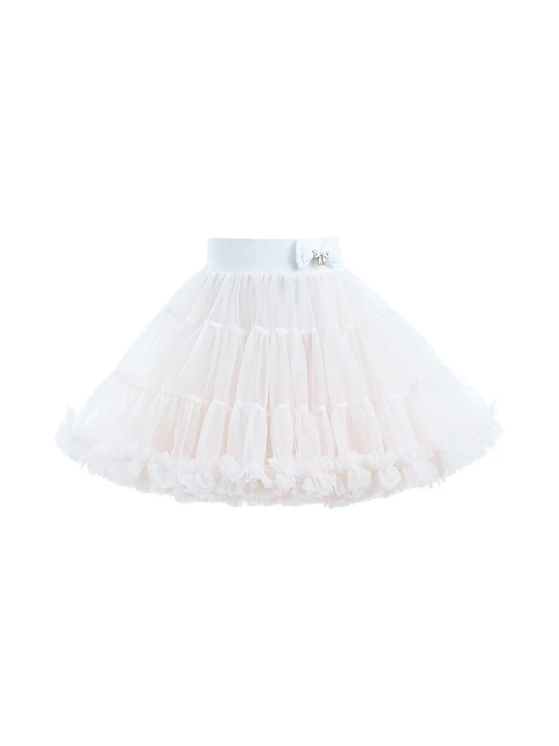 Little Girl's & Ruby Swan Skirt Outfit
