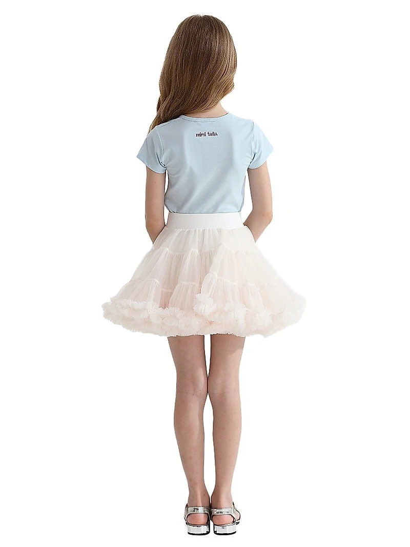 Little Girl's & Ruby Swan Skirt Outfit