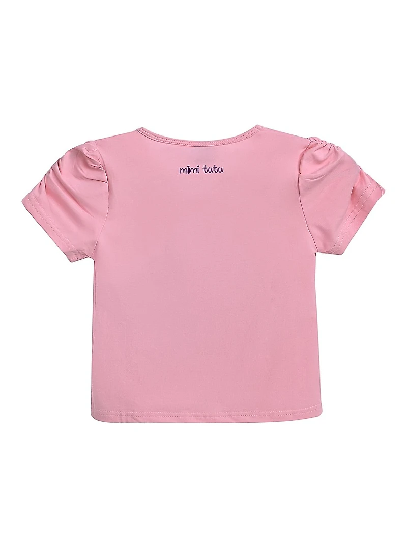 Little Girl's & Janis Puppy Skirt Outfit