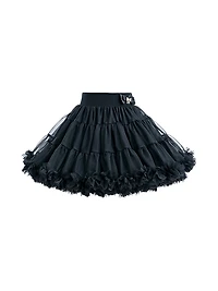Little Girl's & Janis Puppy Skirt Outfit