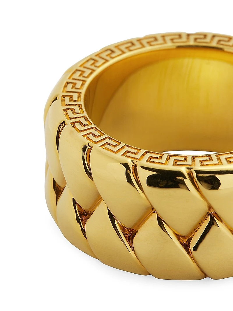 Goldtone Woven Band Ring