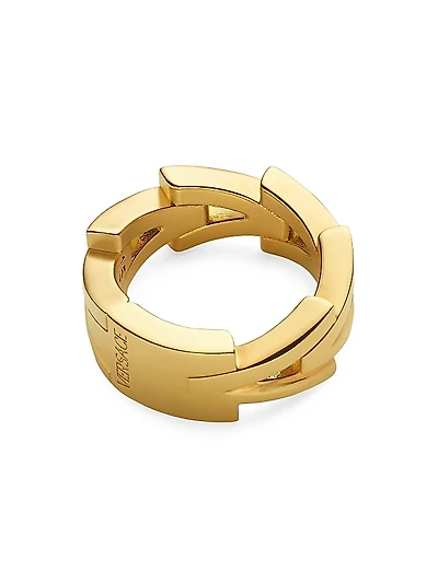 Goldtone V Band Ring