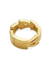 Goldtone V Band Ring