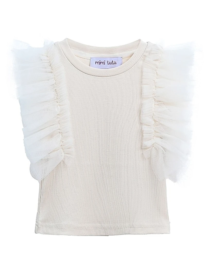 Little Girl's & Girl's Ruth Ruffle Skirt Outfit