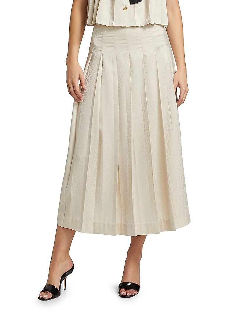 Fong Jacquard Midi-Skirt