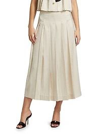Fong Jacquard Midi-Skirt