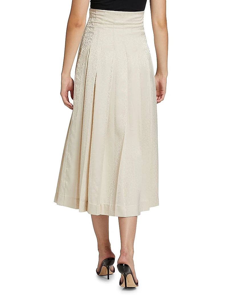Fong Jacquard Midi-Skirt