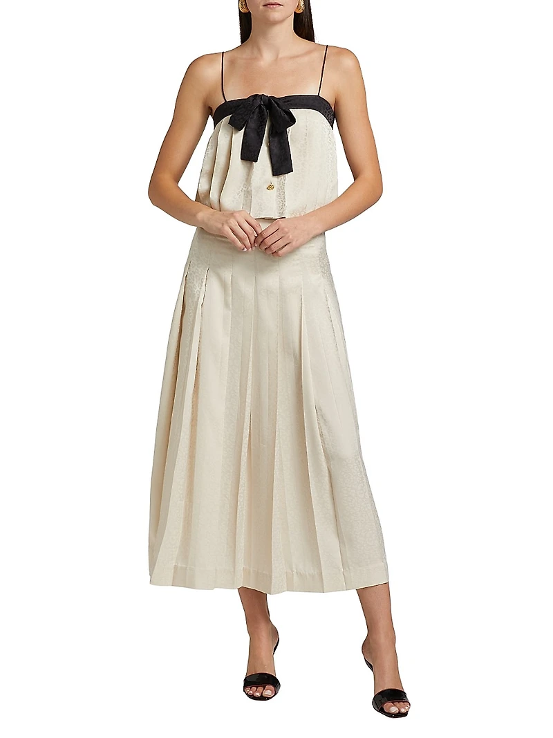 Fong Jacquard Midi-Skirt