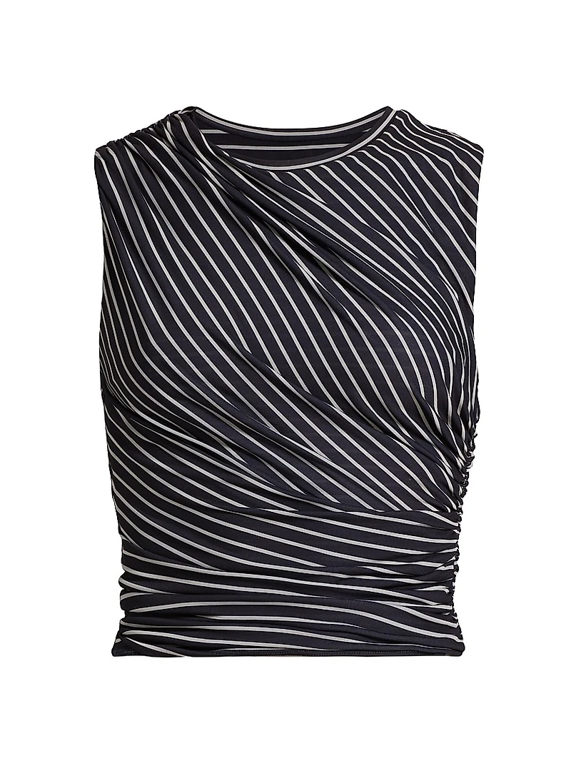 Cate Striped Crop Top