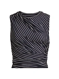 Cate Striped Crop Top