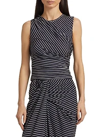 Cate Striped Crop Top