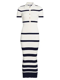 Landis Striped Body-Con Midi-Dress