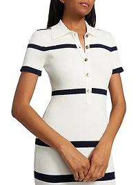 Landis Striped Body-Con Midi-Dress