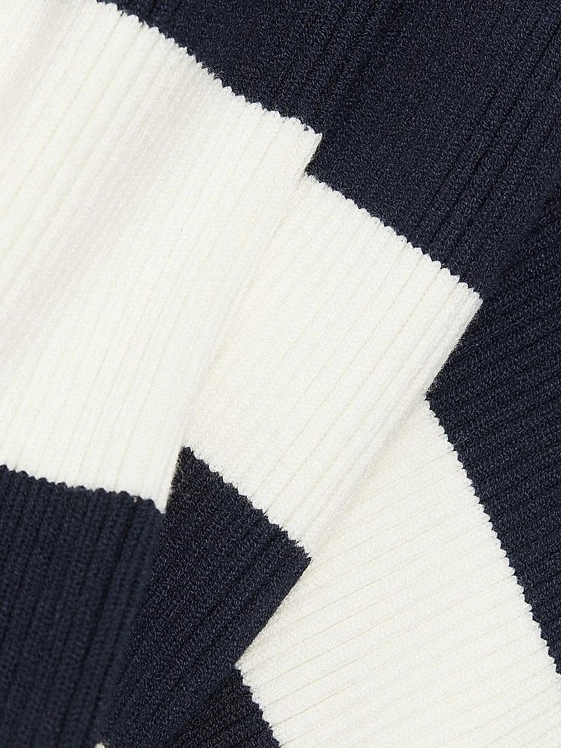 Landis Striped Body-Con Midi-Dress