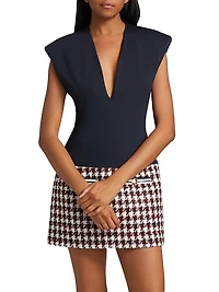 Guinevere Houndstooth Minidress