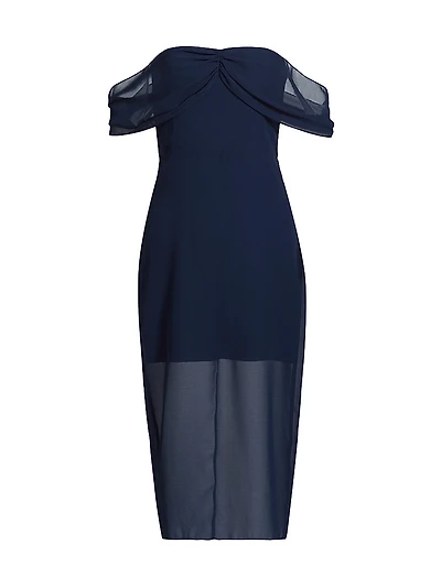 Darien Off-the-Shoulder Midi-Dress