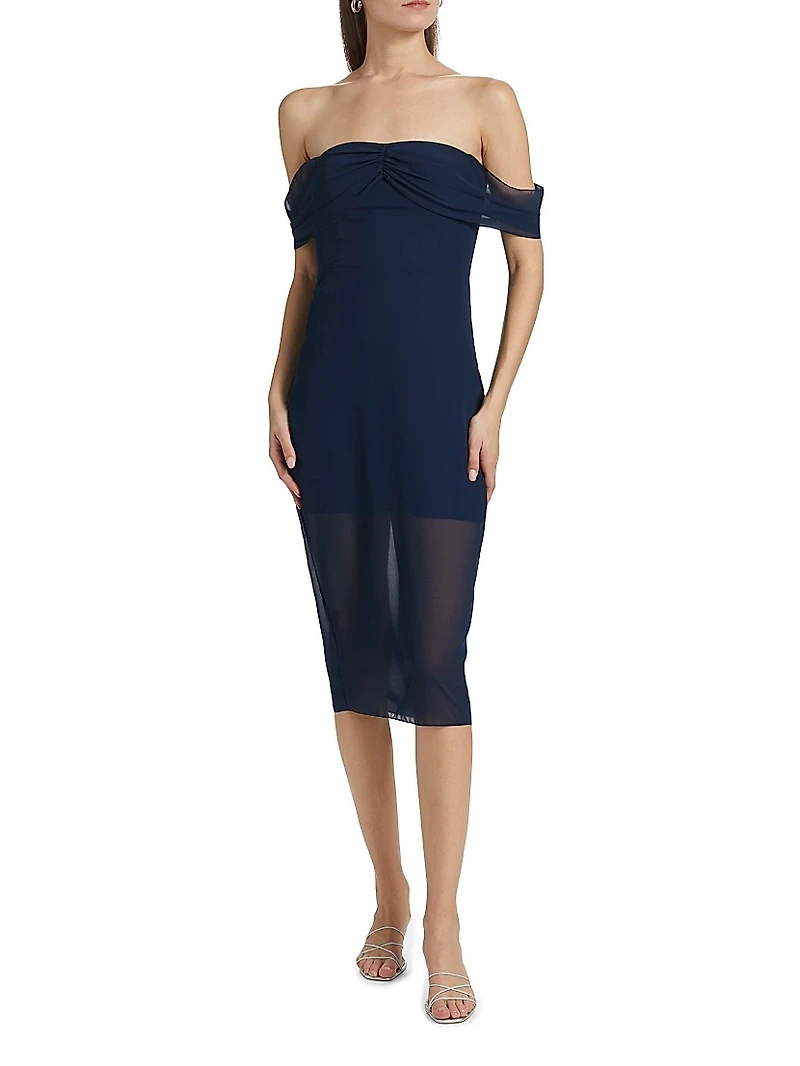 Darien Off-the-Shoulder Midi-Dress