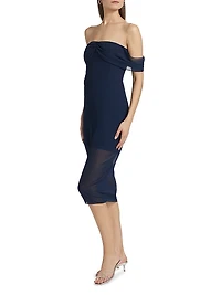 Darien Off-the-Shoulder Midi-Dress