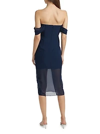 Darien Off-the-Shoulder Midi-Dress
