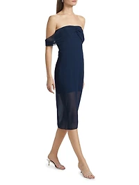 Darien Off-the-Shoulder Midi-Dress