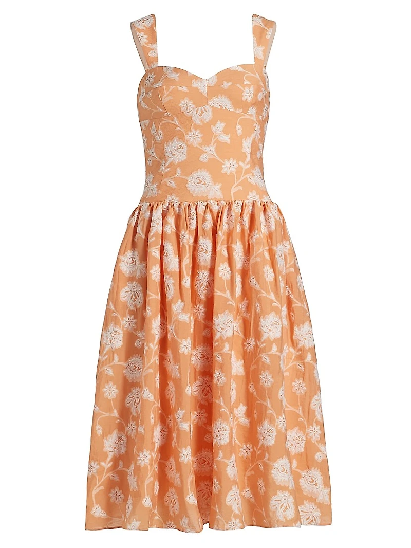 Abernathy Fit & Flare Midi-Dress