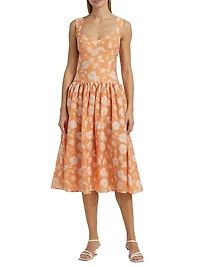 Abernathy Fit & Flare Midi-Dress