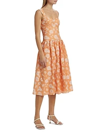 Abernathy Fit & Flare Midi-Dress