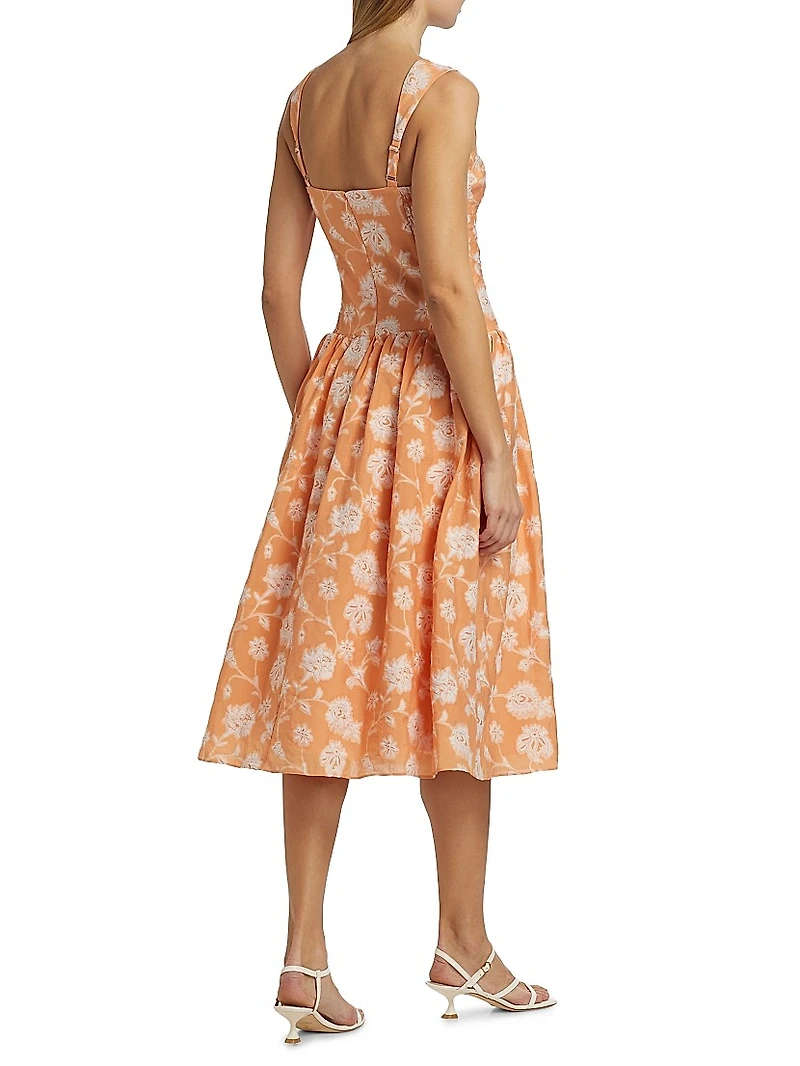 Abernathy Fit & Flare Midi-Dress