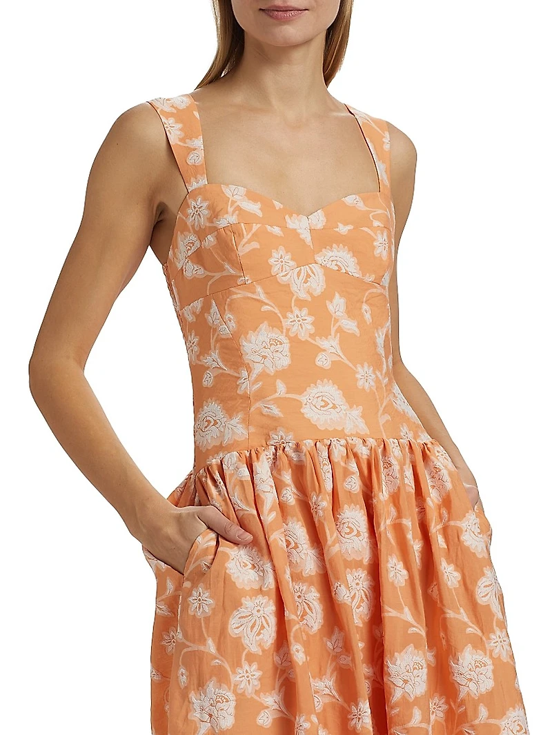 Abernathy Fit & Flare Midi-Dress