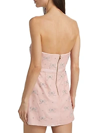 Rhinestone Velvet Rinwell Mini Dress