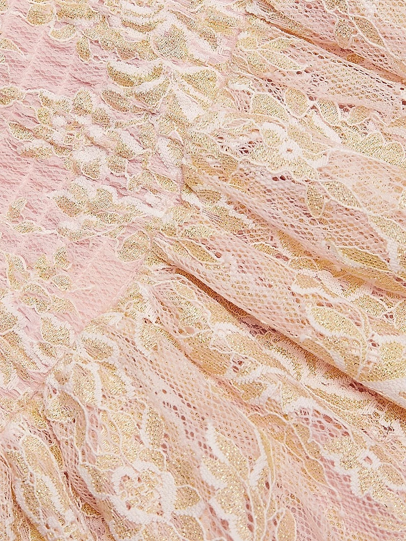 Fringe Deanna Lace Halterneck Minidress