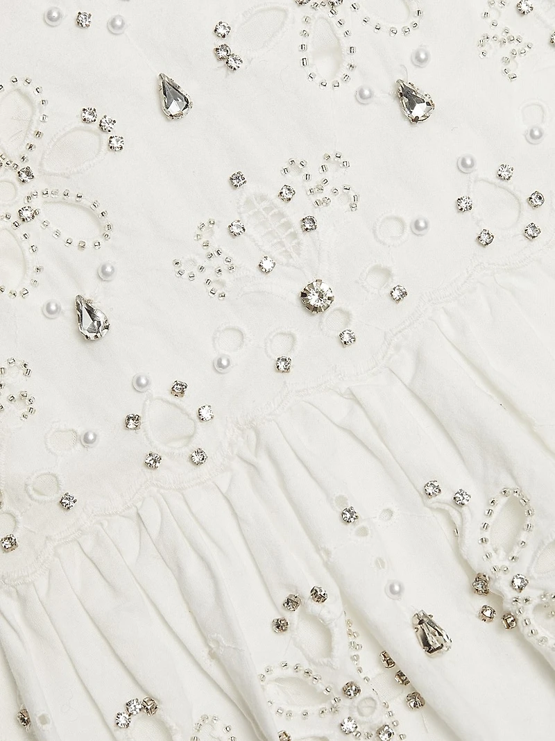 Diamond Kissed Eyelet Catana Dress