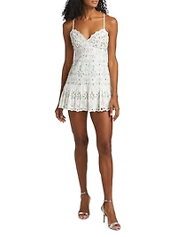 Diamond Kissed Eyelet Catana Dress