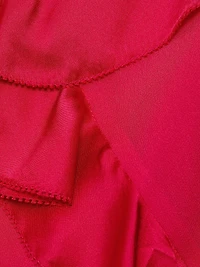 Midwinter Lomina Ruffled Silk Minidress