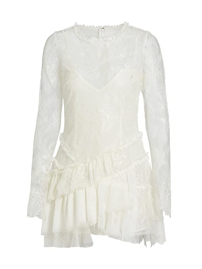 Amberleigh Lace Ruffle Minidress