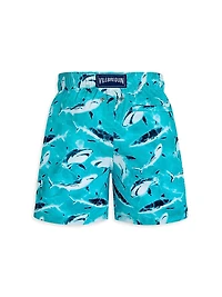 Little Boy's & Requins Swim Shorts