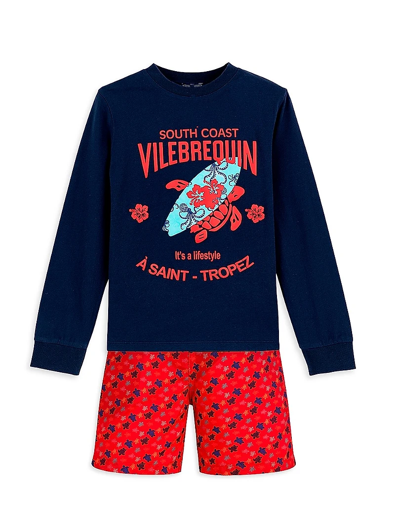 Little Boy's & Turtle Surf T-Shirt