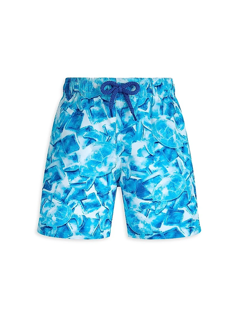 Little Boy's & Iced Turtles Swim Shorts