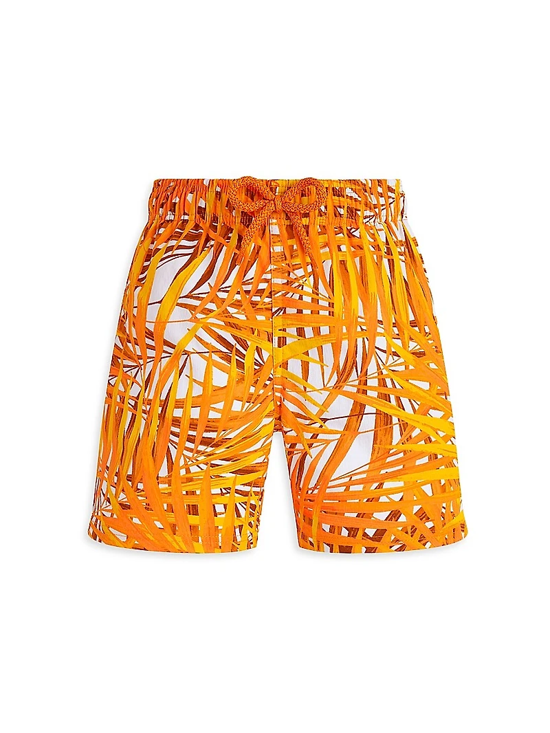 Little Boy's & Palm Leaves Swim Shorts