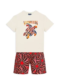 Little Boy's & Oursinades Swim Shorts