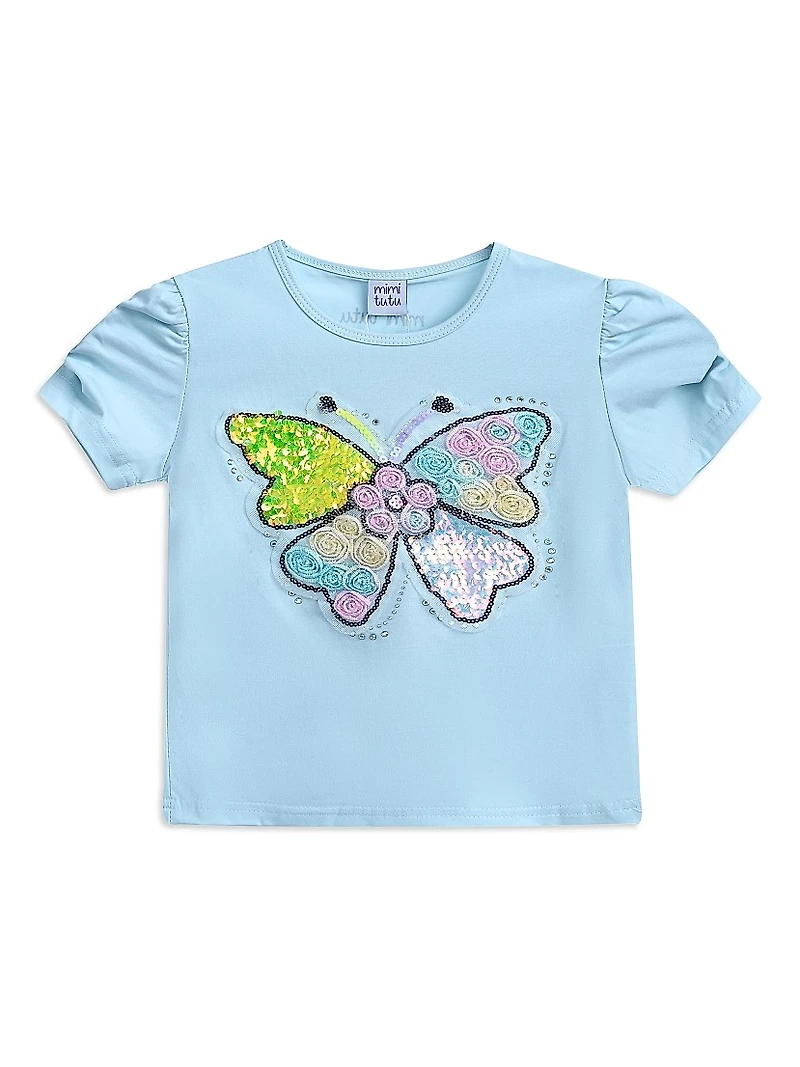 Baby Girl's, Little Girl's & Butterfly T-Shirt