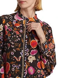 Fionna Floral Silk Blouse