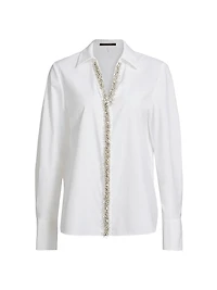 Gabbay Embellished Cotton Blouse
