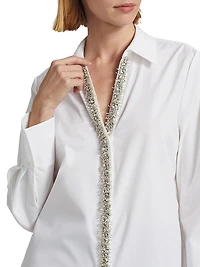 Gabbay Embellished Cotton Blouse